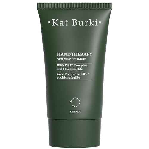KAT BURKI Hand Therapy Moistuizing Cream with KB5 Complex, Safflower & Sunflower Oils, Hydrates, Soothes & Protects Dry Hands, 4.4 Fl Oz