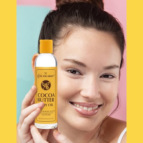 Cococare Cocoa Butter Body Oil - Lightweight and Fast Absorbing - 8.5 Fl Oz