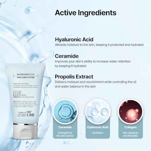 Hydra-15 Soothing Gel Cream 2.03 fl oz /60ml Moisturizing Deep Hydrating Elasticity for Dry and Sensitive Skin with Hyaluronic Acid Korean Skincare