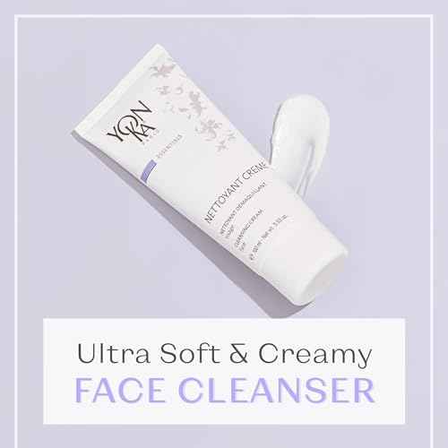 Yonka Nettoyant Creme | Cleansing Makeup Remover Cream | Remove Impurities with Calming Peppermint and Plant Glycerin | For Sensitive to Acne Prone Skin | Paraben-Free | 3.53 oz