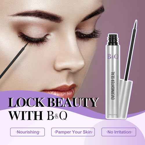 Lash Sealer 10ML Lash Sealer for Cluster Lashes Black Lash Sealant for Eyelash Extensions Waterproof Lash Overnight Sealer(Black Seal 10ml)