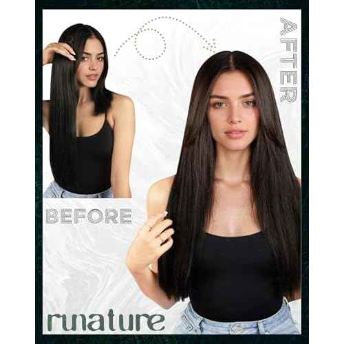 RUNATURE Blonde Tape in Hair Extensions Human Hair 24 Inch Platinum Blonde Tape in Extensions Seamless PU Tape ins Human Hair Extensions Long Remy Hair Soft Straight Hair 50g 20pcs