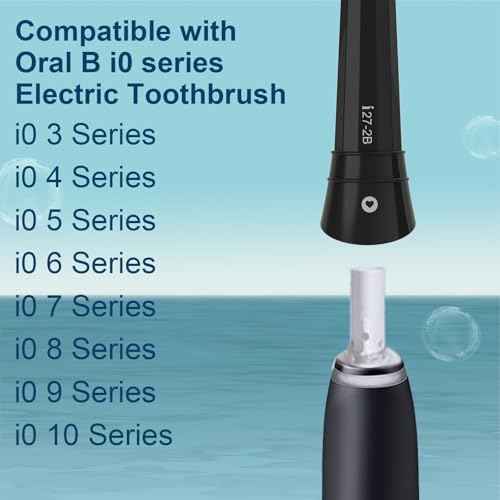 iO Replacement Heads Compatible with Oral B iO 2/3/4/5/6/7/8/9/10 Series Electric Toothbrush,IO Toothbrush Heads Compatible with Oral B iO,Medium-Hard bristles Care for Your Teeth,Black