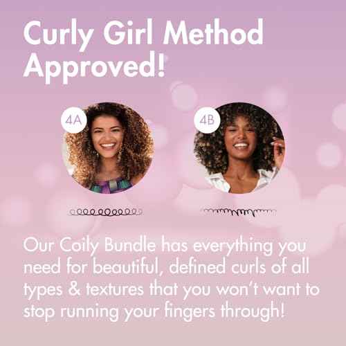 MopTop Kinky-Coily Hair Care Kit: Detox Shampoo, Gentle Shampoo, Daily Conditioner, Curly Gel, Moisturizing Hair Care Products Set