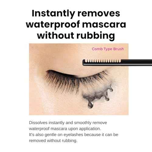 HEROINE MAKE by KISSME Mascara Remover for Waterproof Mascara, Fast-Acting Remover for Waterproof Eye Makeup, Lash-Conditioning & Gentle Non-Irritating Formula for Sensitive Eyelids from Japan 2 EA