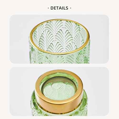 Makeup Brush Holder Organizer,Toothbrush Holders,Desk Pen Pencil Holder,Multifunctional Vintage Glass Brush Cup£¨A42-1-US£©
