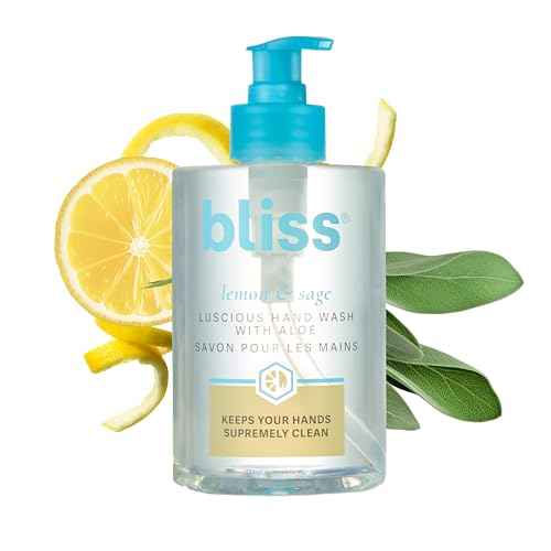 Bliss Lemon & Sage Luscious Hand Wash with Aloe ? Hydrating, Refreshing Hand Soap with Coconut Oil & Vitamin B5 ? Gently Cleanses Without Drying ? 12.14 fl oz