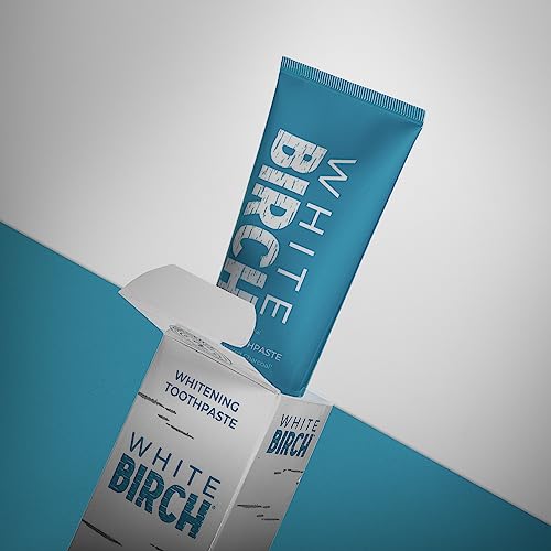 White Birch Activated White Charcoal Toothpaste Whitening - Professional Teeth Whitening Toothpaste Charcoal - Natural and No Fluoride Oral Care (Activated Charcoal Toothpaste)