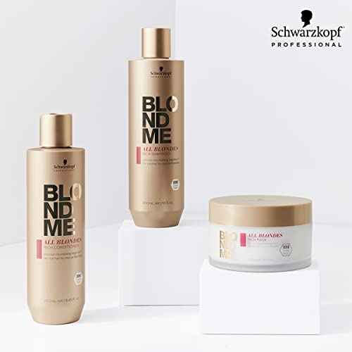 BlondMe All Blondes Rich Mask ? Deep Conditioning Bond Restoring Hair Treatment - Smoothing and Nourishing for Normal to Coarse Color Treated and Natural Blonde Hair