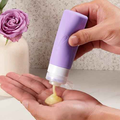 INSFIT 17 Pack Silicone Travel Bottles Set - TSA Approved Leakproof Toiletries Containers, Reusable Travel Size Accessories for Women & Men, Airplane Essentials, Shampoo Lotion Organizer