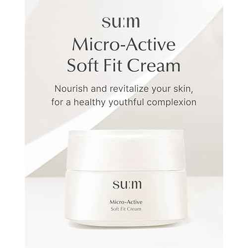 SU:M Micro-Active Soft Fit Cream (1.67 fl oz) - Deep Hydration for Elasticty, Sensitive Skin. Korean Skin Care. Peptides, Fermented Nutrients.