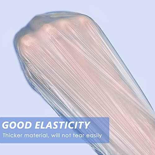 Aquior Shower Cap Disposable,30 PCS Bath Caps Large Thick Clear Waterproof Plastic Elastic Hair Bath Caps for Women Deep Conditioning Hair Care Hotel Travel Essentials Accessories Cleaning Supplies