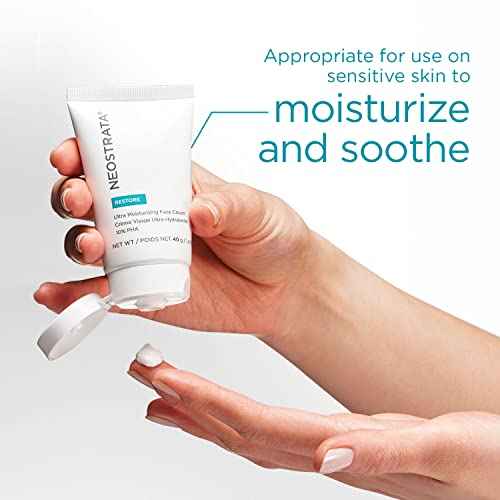 NEOSTRATA Ultra Moisturizing Face Cream Strengthening PHA Emollient with Vitamin E For Dry, Sensitive Skin Non-Comedogenic, Fragrance-Free, 40 g.