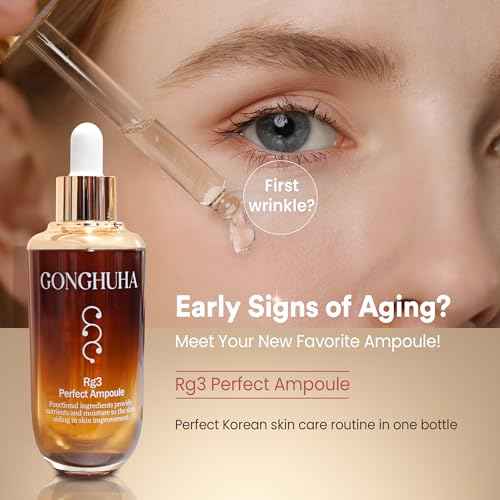 RG3 Perfect Ampoule Intensive Anti-Aging Skincare with Red Ginseng for Even Skin Tone, Wrinkle Reduction, and Enhanced Elasticity ? 45ml