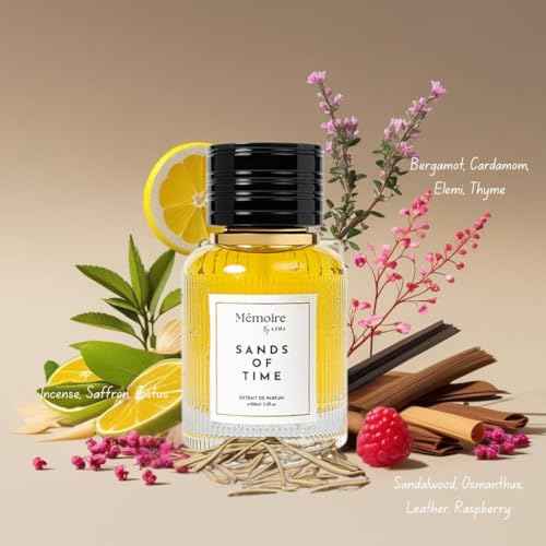 Azha Sands of Time Long Lasting Arabian Perfumes for Women - Extrait De Parfum Spray 100 ML (3.4 OZ) with Bergamot, Saffron & Sandalwood Notes ? Classic Ladies Perfume and Elegant Gift for Women