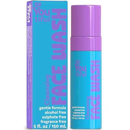 BeYoutiful Cleansing Face Wash, Preppy Skin Care for Teens, Boys and Girls, Gentle and Safe Skincare for Acne, Facial Cleanser, Sulfate and Paraben Free, 5 fl oz.