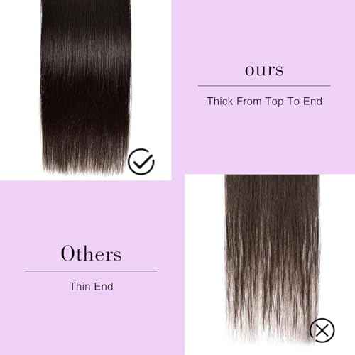 12A Human Hair Bundles Straight 28 28 28 Inch Brazilian Straight Human Hair for Women 100% Unprocessed Virgin Straight Hair Bundles Deals Hair Extensions Natural Color