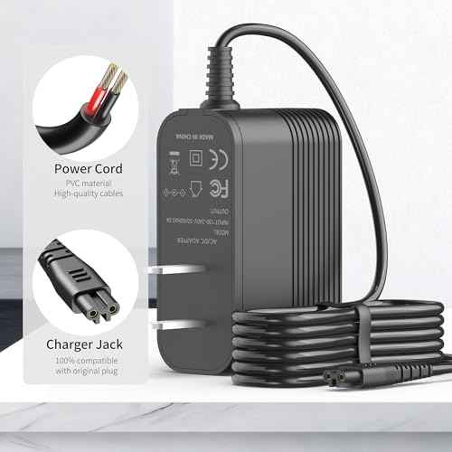 Charger for Remington Shaver for Replacement F5-5800 F5800 F5790 F4790 R5150 R6130 R-6150 MS2-390 MS3-2700 MS680 R9100 Shaver, Electric Razor Power Cord Adapter