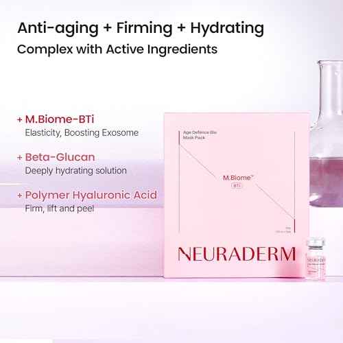 Age Defence Facial Sheet Mask, Anti-Fine Line Lifting Nourishing Serum Moisturizing Skincare (Pack of 5)