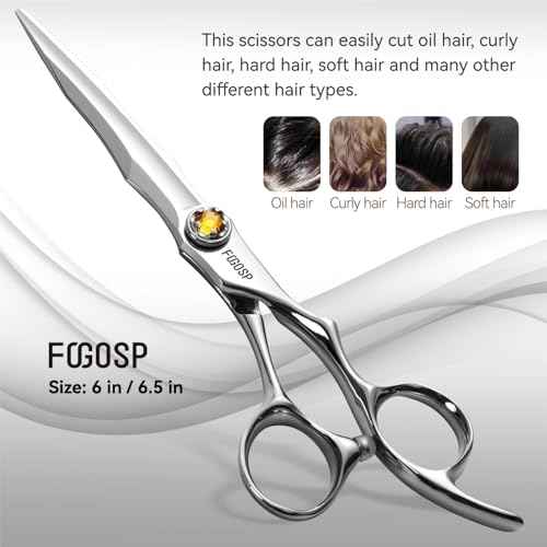 Professional Hair Scissors 6.5¡± Barber Scissors Japan VG10 Fine Cutting Blades Professional CNC Hair Shears Barber Scissor for Men and Women Haircut Shear Kit