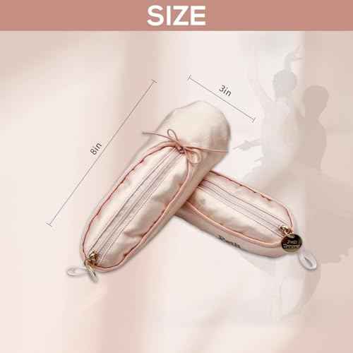 Pink Ballet Dance Shoe Makeup Bag Recital Gifts for Girls Women, Ballerina Slipper Pouch Dancer Stuff (Pink1)