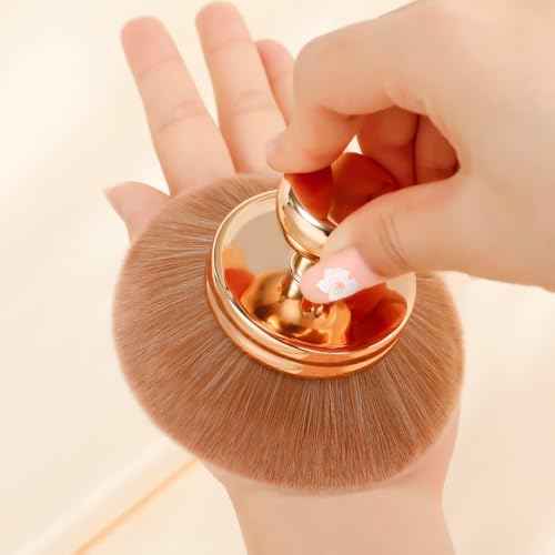 docolor Extra Large Body Makeup Brush For Self Tanner, 3 Inch Width Self Tanning Blend Brush, Soft synthetic hair, Powder, Foundation, Blusher, Bronzer, Face and Body Brush Gift box