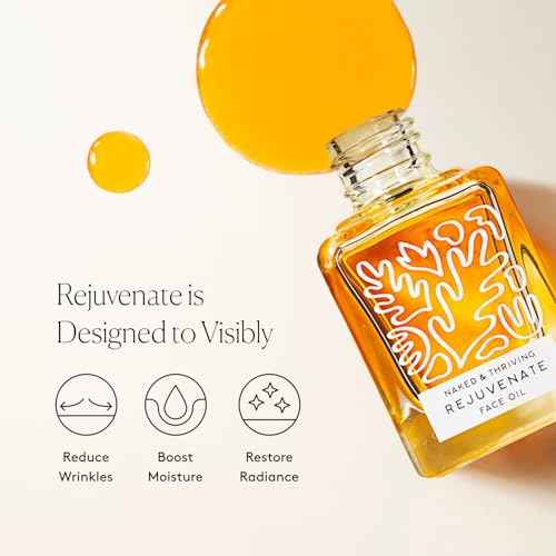 Naked & Thriving Rejuvenate Restorative Face Oil | Organic, Vegan, & Naturally-Derived Skin Care | Reduce the Look of Wrinkles and Moisturize Skin (1.18 oz/35 mL)