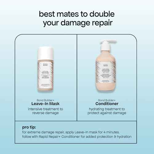 BONDIBOOST Rapid Repair Bond Builder + Conditioner for Damaged Hair [10.14 fl oz], Strengthen + Hydrate + Restores Hair Health with Deep Conditioning Treatment