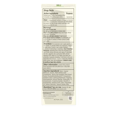 Aveeno Skincare Bundle, Positively Radiant Daily SPF 30 Facial Sunscreen Moisturizer + Soy, 2.3 fl. oz, & Travel Size Daily Moisturizing Cream for Body, Face, & Hands, 0.8 oz, Two Pack, 2 Items