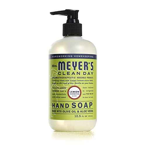 Mrs. MEYER'S CLEAN DAY Liquid Hand Soap Variety Pack 12.5 OZ Each, 3 Count (Lemon Verbena + Basil + Peony)