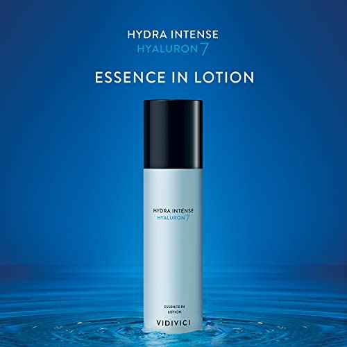 VIDIVICI Hydra Intense Hyaluron7 Essence in Lotion ? Intense Moisturizing Milky Face Emulsion with Hyaluronic Acid and Squalene - Non-Oily & Smooth Textured, 3.38 fl.oz.
