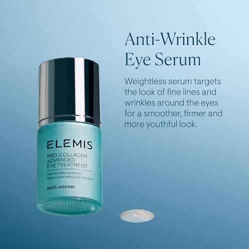 ELEMIS Pro-Collagen Advanced Eye Treatment, 15ml ? Lightweight Daily Anti-Wrinkle Eye Serum, Firm, Smooth & Deeply Hydrate Delicate Skin, Anti-Aging Serum, Fine Lines and Wrinkles Treatment