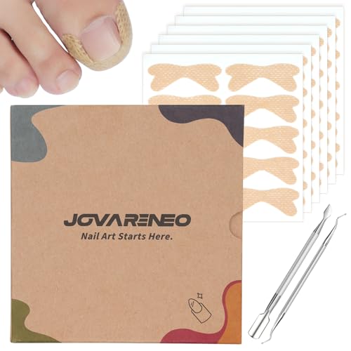 Ingrown Toenail Treatment, No Glue Breathable Curved Toenail Corrector£¬Ingrown Toenail Corrector Strips with File and Lifter, Professional Nail Correction Stickers 60Pcs
