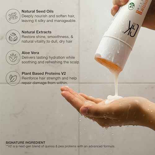 GK HAIR shampoo and conditioner set - Sulfate Free shampoo and Conditioner For Volumizing, Hydrating & Color Treated Hair-Made with Aloe vera, Parki Butter- Free of Parabens & Phthalates (10.1 Fl Oz)