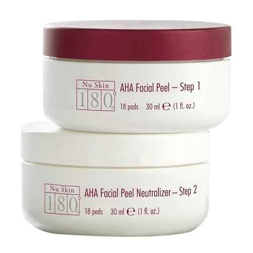 Nu Skin 180 Facial Peel & Neutralizer - Lactic Acid and Avena Sativa Extract Face Peel | Accelerate Skin Cell Turnover, Reduce Wrinkles | Skin Care Facial Peel, Soothing Skin Neutralizer