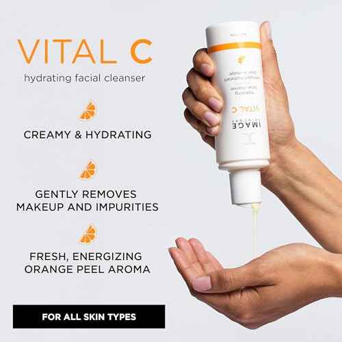 IMAGE Skincare, VITAL C Hydrating Facial Cleanser, Gentle Face Wash with Vitamin C, E and A
