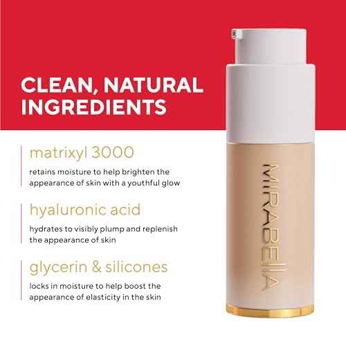 Mirabella Invincible For All HD Liquid Foundation - Anti-Aging Full Coverage Liquid Face Makeup - Moisturizing, Hydrating & Lightweight Foundation for All Skin Types (Medium M120)