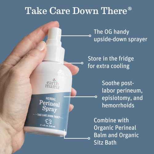 Earth Mama Postpartum Essentials Recovery Gift Set for Mom| Organic Self Care Gifts for Mom, Nipple Butter, Perineal Spray & Balm, Sitz Bath, Milkmaid & Periodic Tea and Booby Tubes, 7-Piece Set