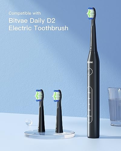 Bitvae D2 Electric Toothbrush Replacement Heads, Sonic Toothbrush Heads Refills, 4 Pack