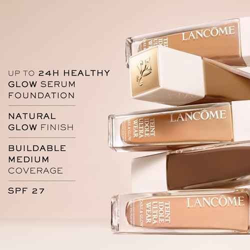 Lanc?me Teint Idole Ultra Wear Care & Glow Longwear Foundation with SPF 27, Hydrating Medium Buildable Coverage & Glow Finish