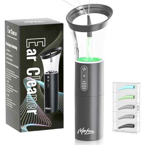 Electric Ear Cleaning Kit Effective & Safe Ear Cleaner Irrigation Flushing System 4 Pressure Modes for Ear Wax Buildup