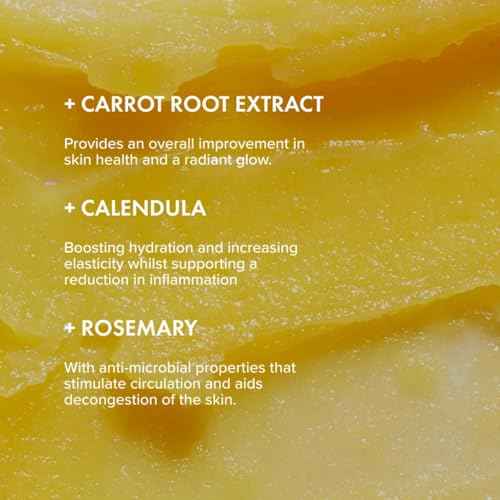 The Organic Pharmacy Carrot Butter Cleanser, Balm to Oil Makeup Remover, 1.18 Fl Oz, All Skin Types