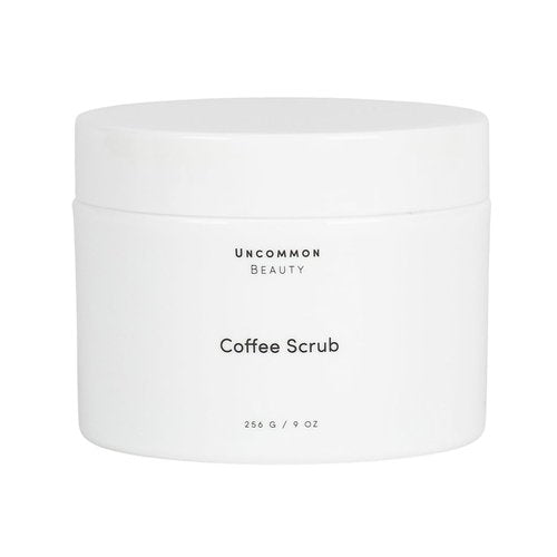 Uncommon Beauty Coffee Scrub - Exfoliating and Hydrating Body Scrub - Dry Scrub with Coconut Oil and Cocoa Butter - All Skin Types, Vegan, Cruelty Free, Synthetic Fragrance Free, 9 OZ