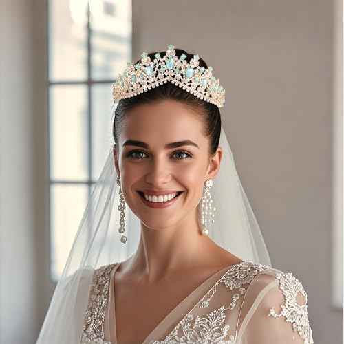 Kamirola - Queen Crown and Tiara Princess Crown for Women and Girls Crystal Headbands for Bridal, Wedding Gothic Halloween Costumes for Women Prom Christmas Halloween Birthday Prom Pageant Party£¨TR23£©
