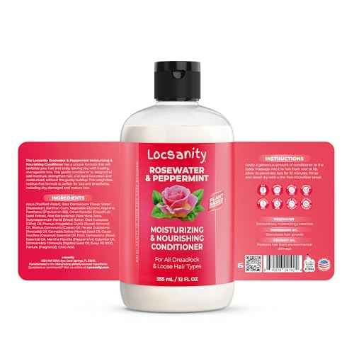 Locsanity Rosewater Peppermint Loccare Bundle Dreadlock, Sisterlocks, Microlocks, Locs Fine Mist
