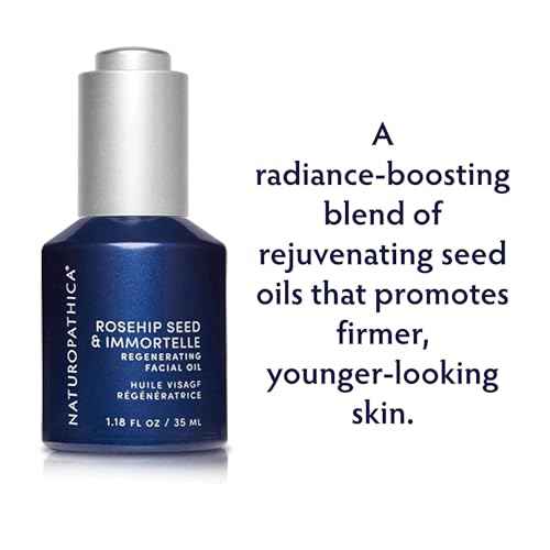 Naturopathica Rosehip Seed & Immortelle Regenerating Facial Oil, Daily Face Oil for Softened Fine Lines and a Healthy Glow, Lightweight Face Oil for Men and Women, 1.18 fl oz