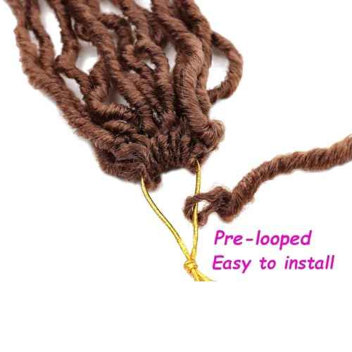 8 Packs Soft Locs Crochet Hair 18 Inch for Butterfly Locs Faux Locs Crochet Hair for Black Women (30#, 18 Inch(Pack of 8))