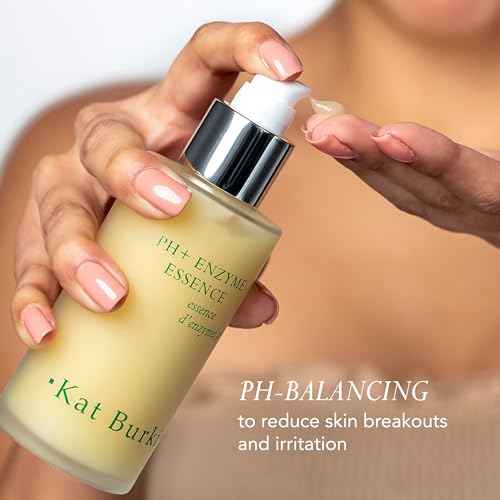 Kat Burki pH+ Enzyme Essence Face Serum, Balancing and Smoothing with Pumpkin and Papaya Enzymes, Turmeric, Licorice Root, and KB5 Complex, 3.4 Fl Oz