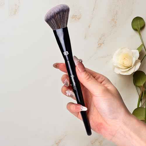 Bueart Design PRO Angled blush Makeup Brush 93 with Premium soft bristiles for Blush,Liquid,cream