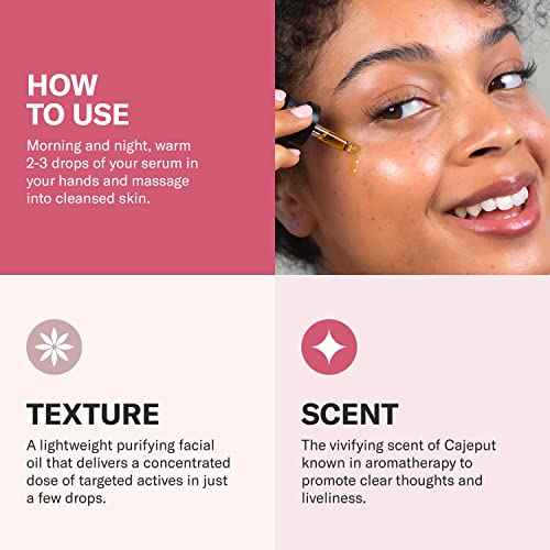 Odacit? Acne Serum Concentrate for Face, Pore Cleanser Facial Oil for Pimples with Black Cumin + Cajeput - Purifying Facial Serum with Vitamin A & Natural Ingredients - 0.17 Fl. Oz